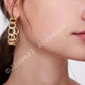 Flash sale ⚡️New “Vintage” 14k plated chain hoops